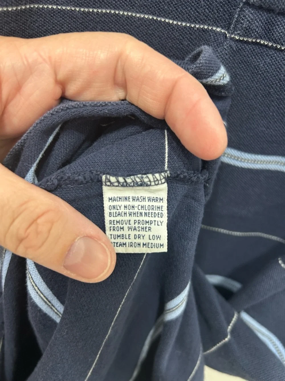 Polo Ralph Lauren Golf Polo Shirt Men’s XXL Blue Striped Short‎ Sleeve Pony